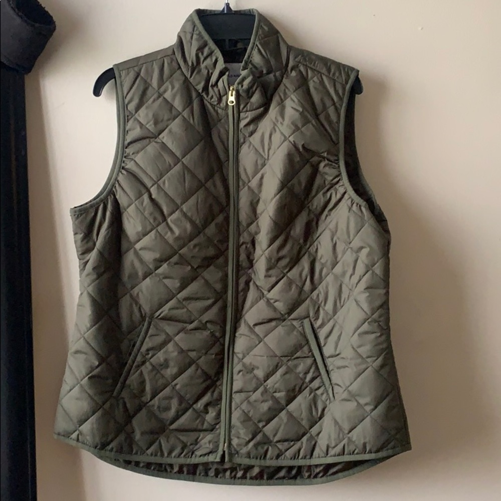 Olive green vest